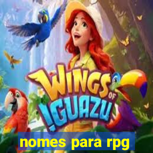 nomes para rpg